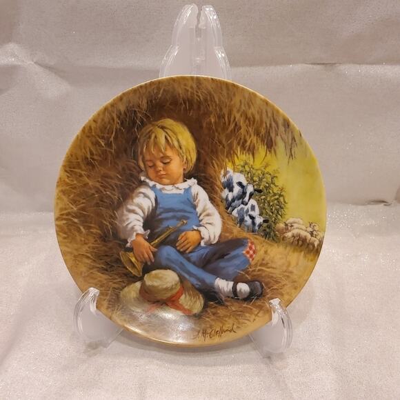 𝅺Knowles LIMITED EDITION "LITTLE BOY BLUE" COLLECTOR PLATE - Picture 1 of 2